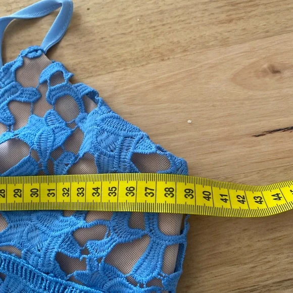 Self-Portrait blue lace dress size UK 10 BNWT - Picture 8 of 11